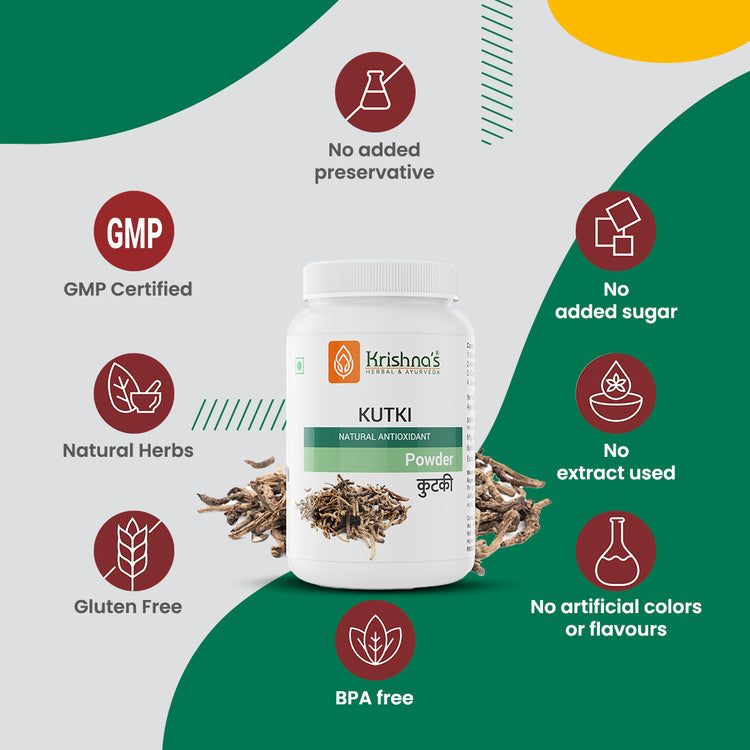 Krishna'S Herbal & Ayurveda Kutki Powder 
