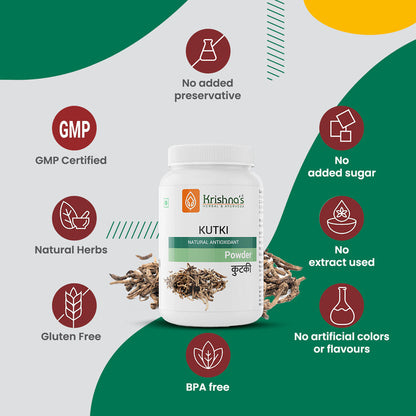 Krishna'S Herbal & Ayurveda Kutki Powder 