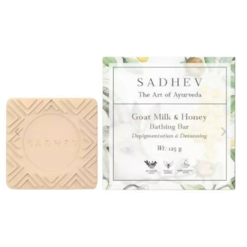 Sadhev Detanning & Depigmentation Bathing Bar Goat Milk & Honey