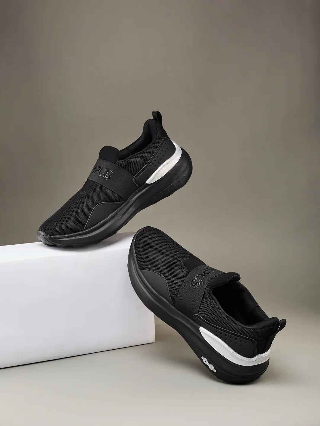 Campus LAYER Black Mens Walking Shoes