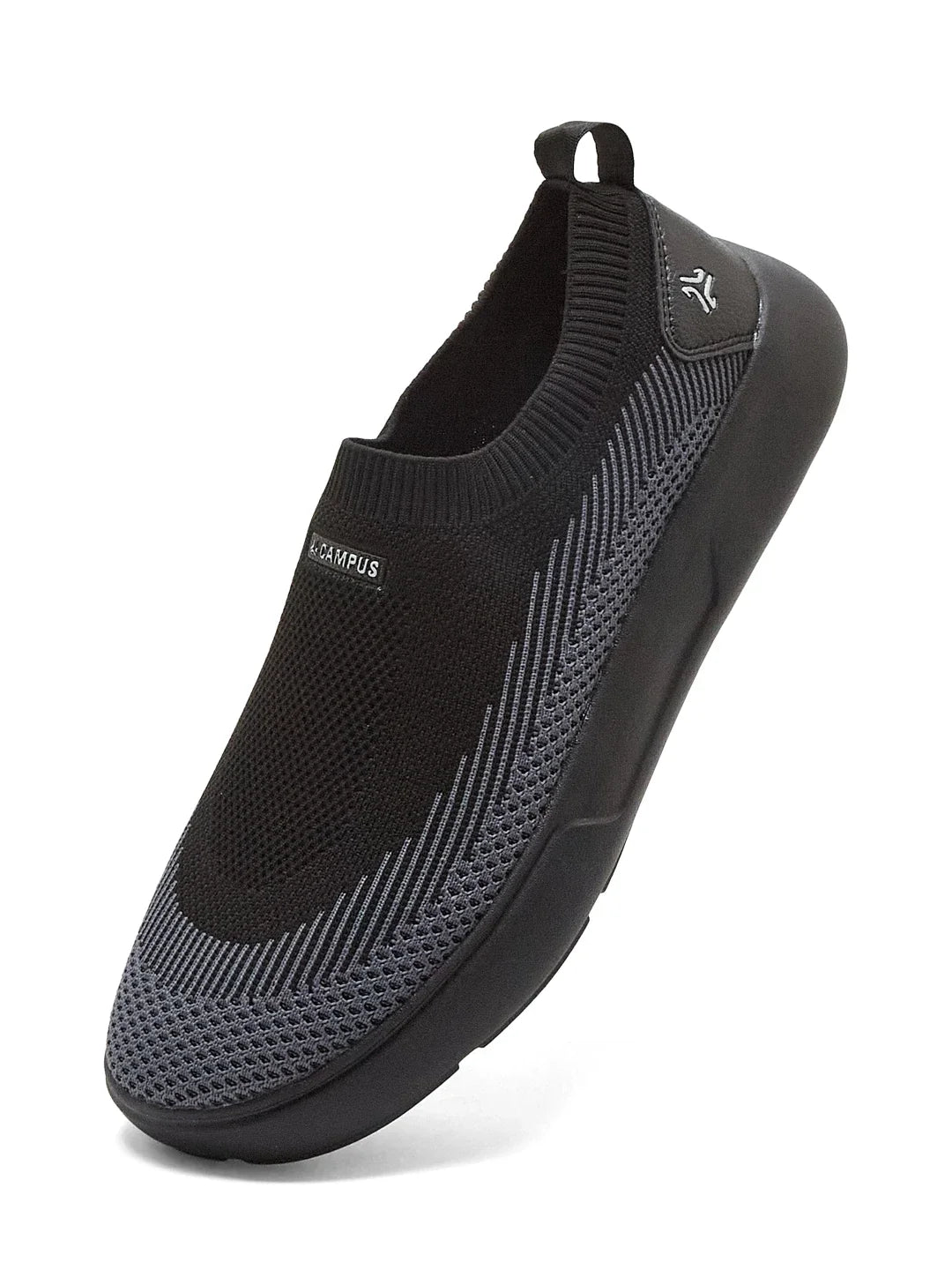 Campus LEDGE Black Mens Walking Shoes
