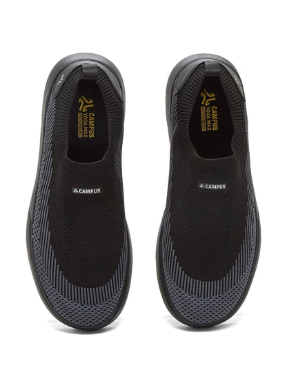 Campus LEDGE Black Mens Walking Shoes