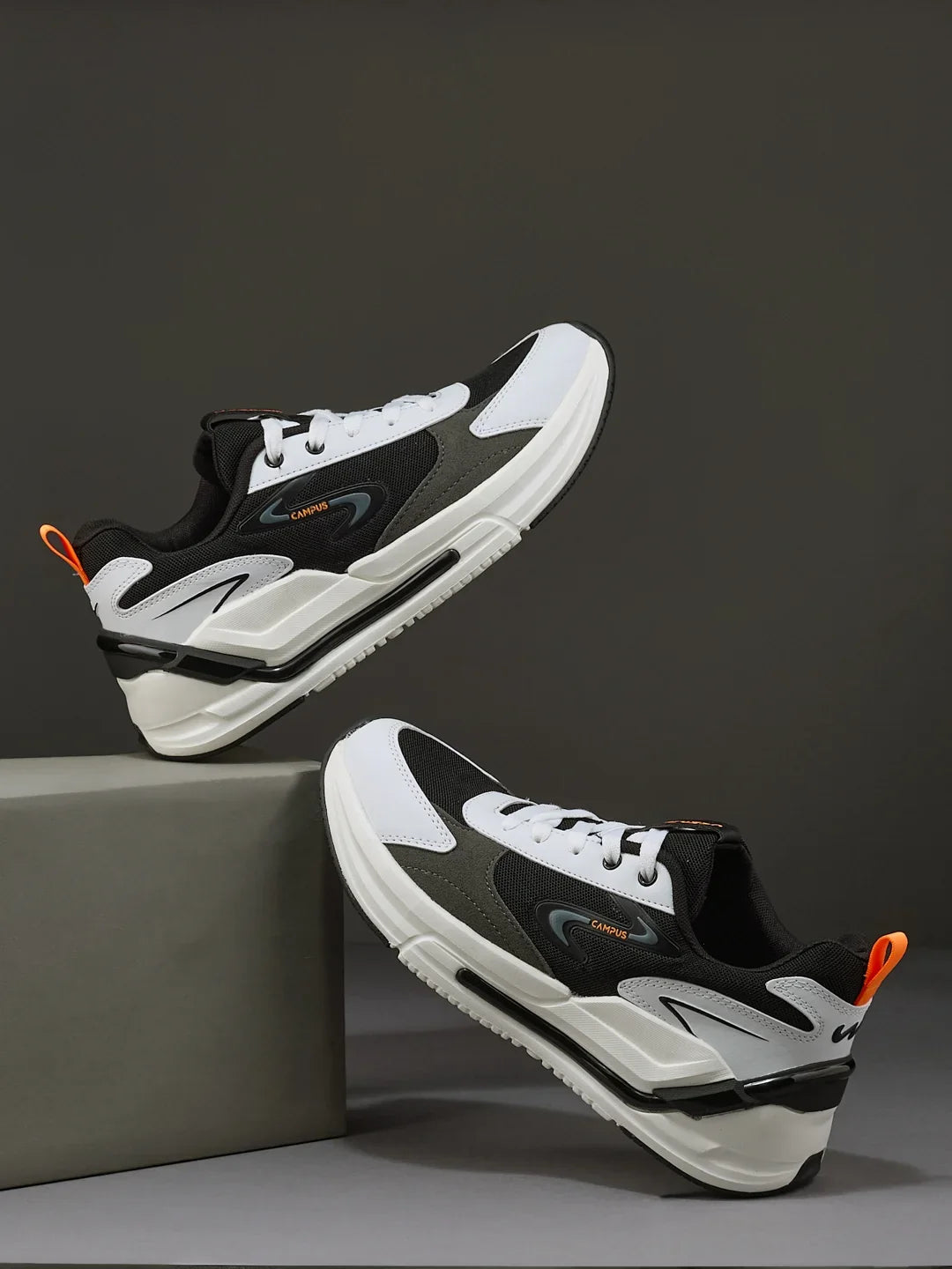 Campus LEVEL Black Mens Sneakers