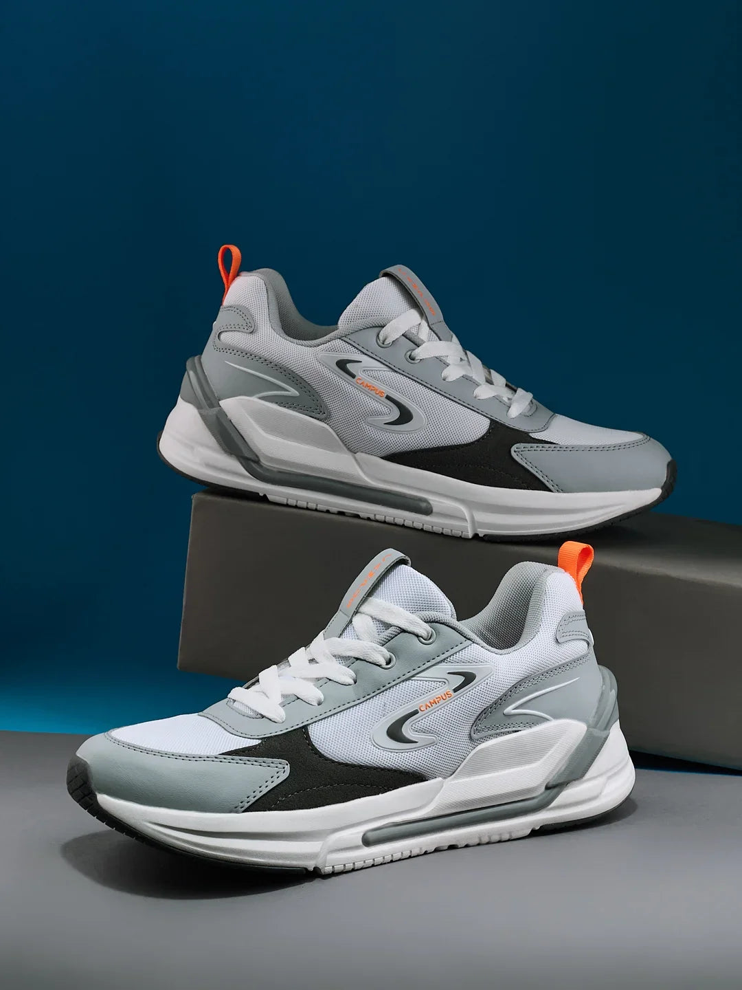 Campus LEVEL White Mens Sneakers