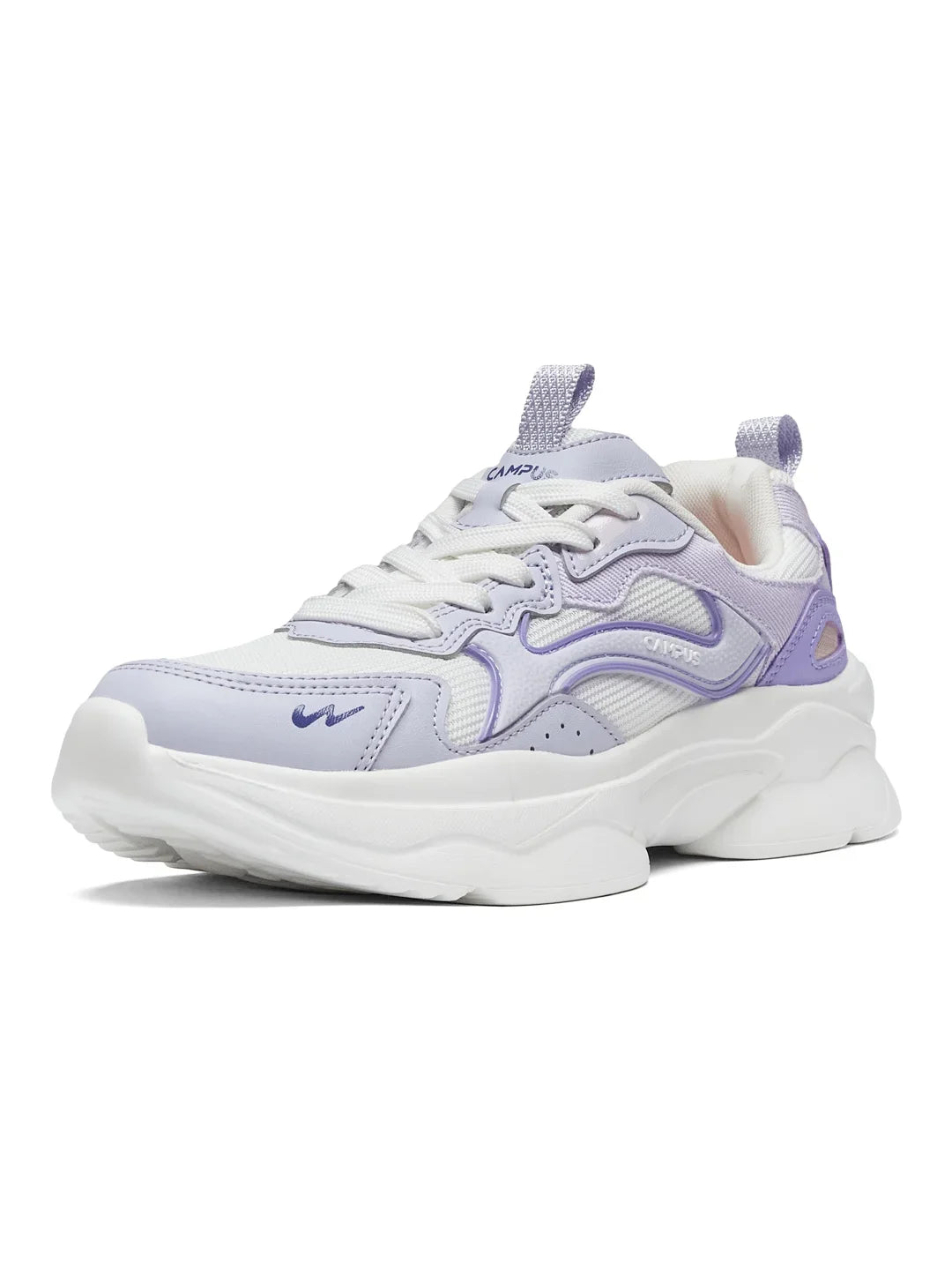 Campus LODGE White Womens Sneakers wht prpl