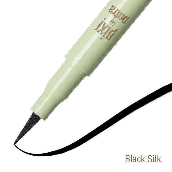 Finished eye look with perfectly applied Pixi Beauty Lash Line Ink.