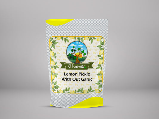 Prakruthi Lemon Pickle With Out Garlic - PUSHMYCART