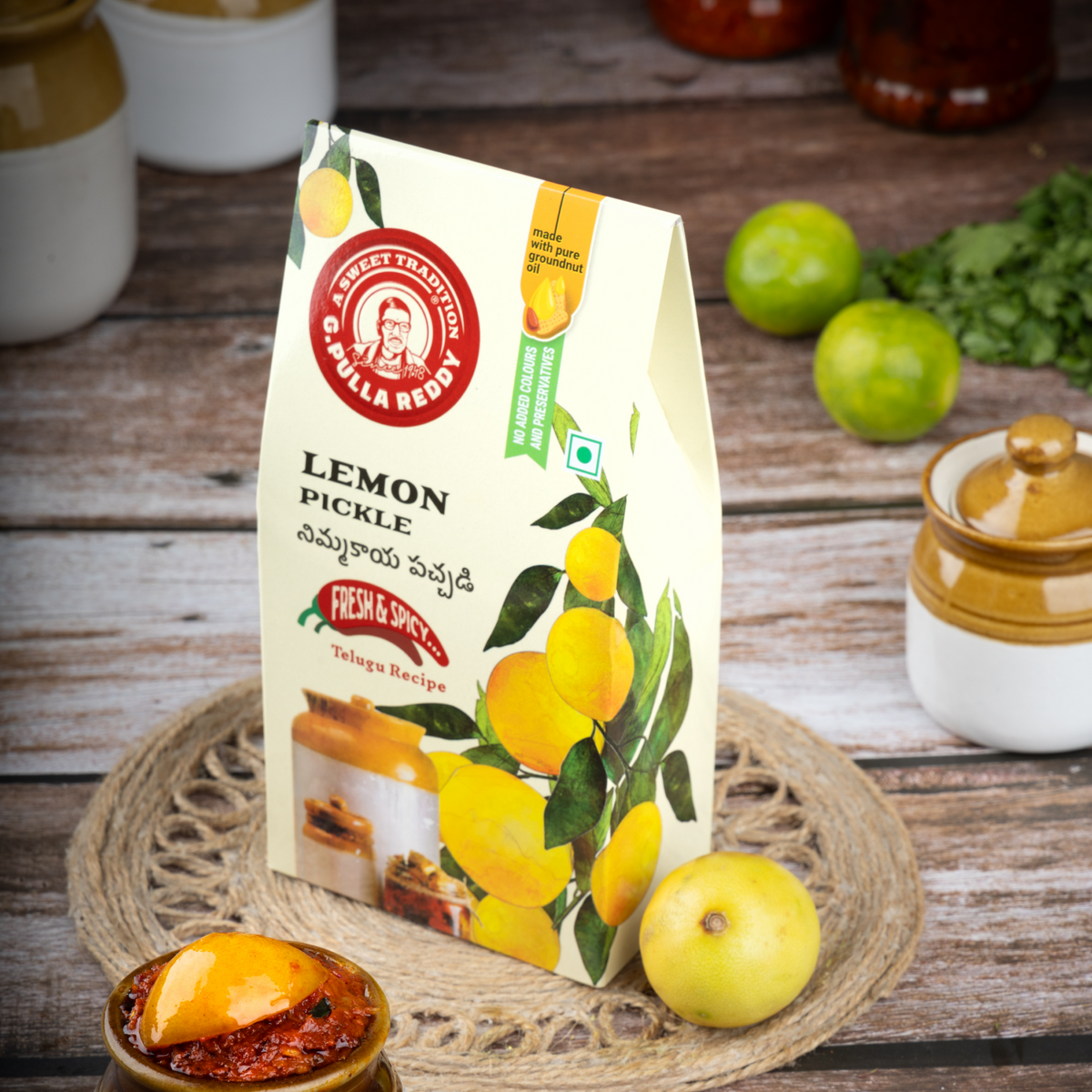 Pulla reddy Lemon Pickle - PUSHMYCART