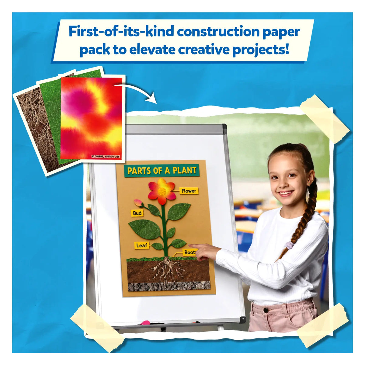 Skillmatics Clever Prints Life Science Construction Paper 60 Sheets