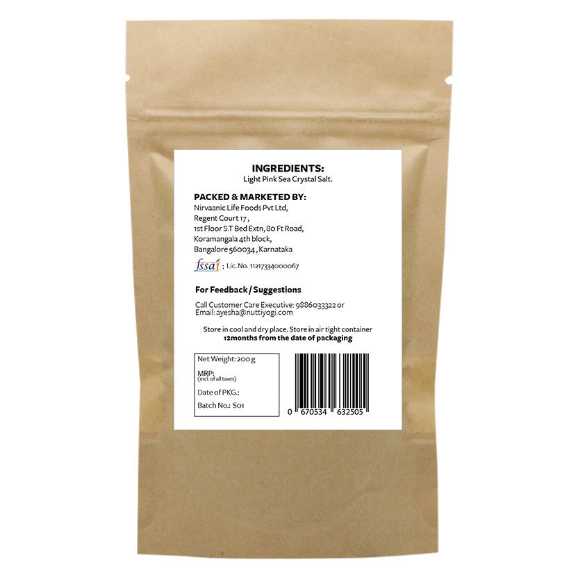 Nutty Yogi Light Pink Sea Crystal Salt