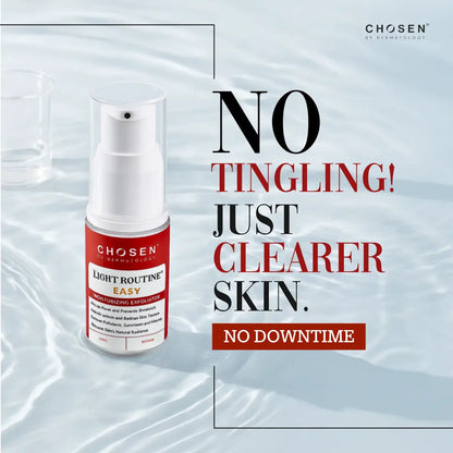 Chosen Light Routine Easy Salicylic Acid Peel bottle with dropper, showcasing the premium skincare product. - Image 7