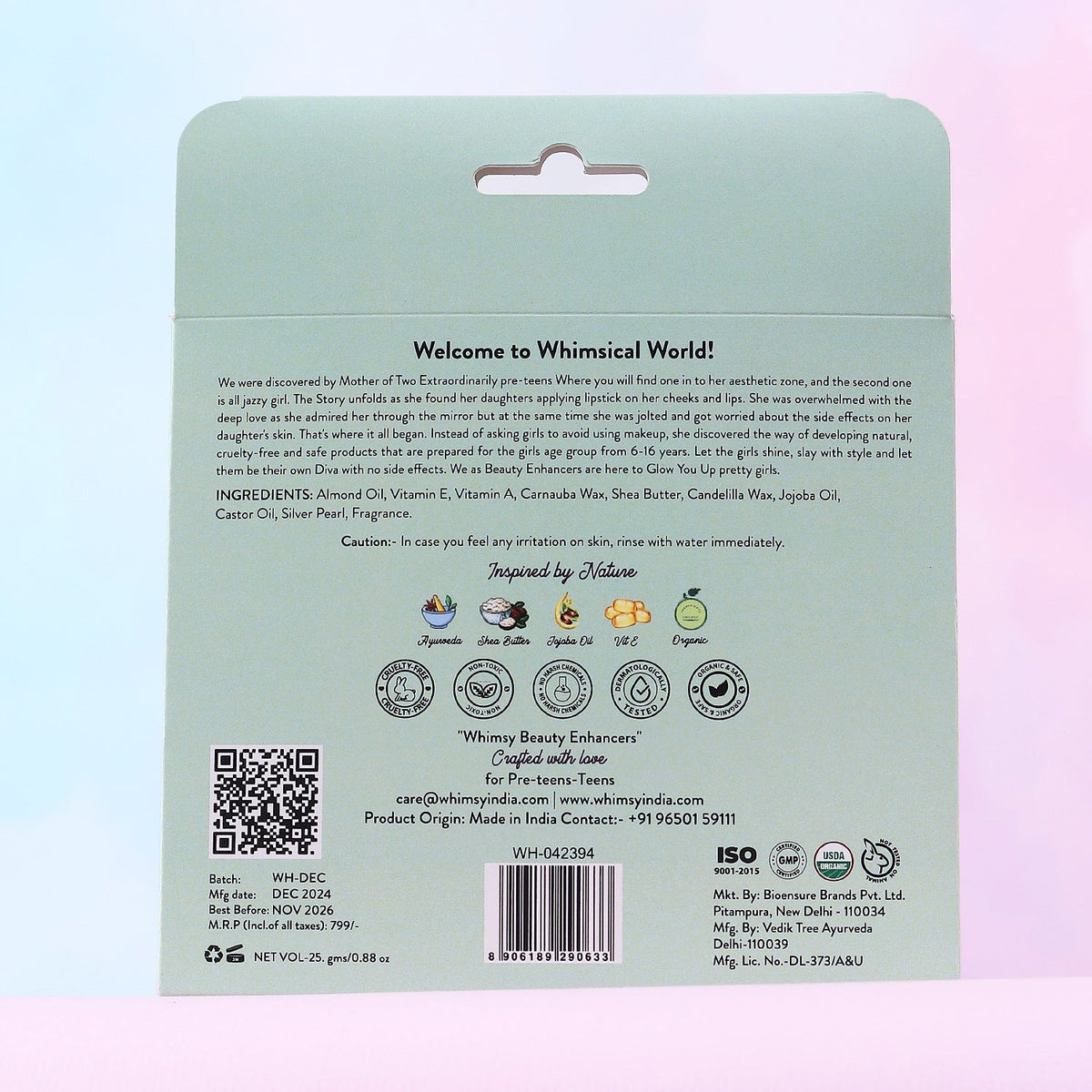 Whimsy Beauty High Five Minis Lip Gloss Set- Pack of 5