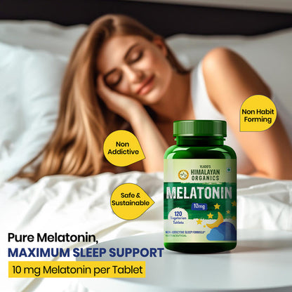 Himalayan Organics Melatonin 10mg Tablets