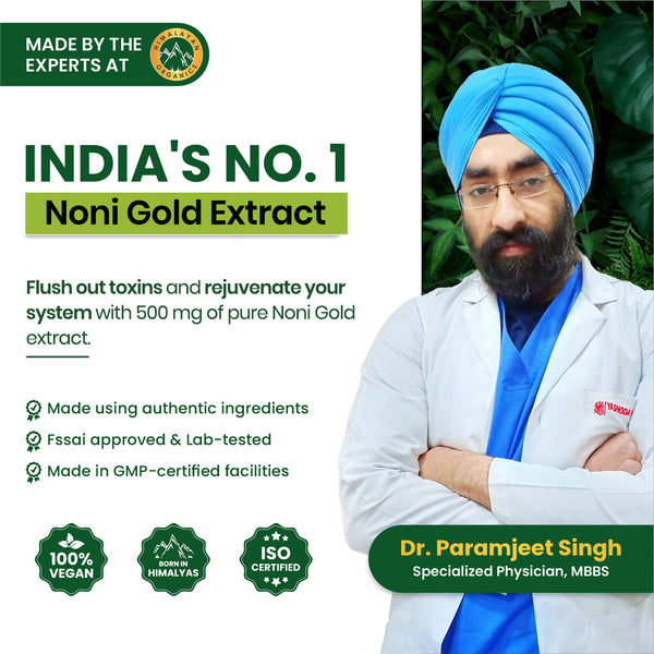 Himalayan Organics Noni Gold Extract Vegetarian Capsules