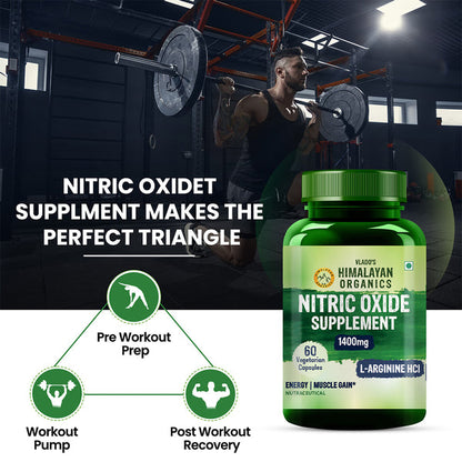 Himalayan Organics Nitric Oxide Supplement 1400-Mg