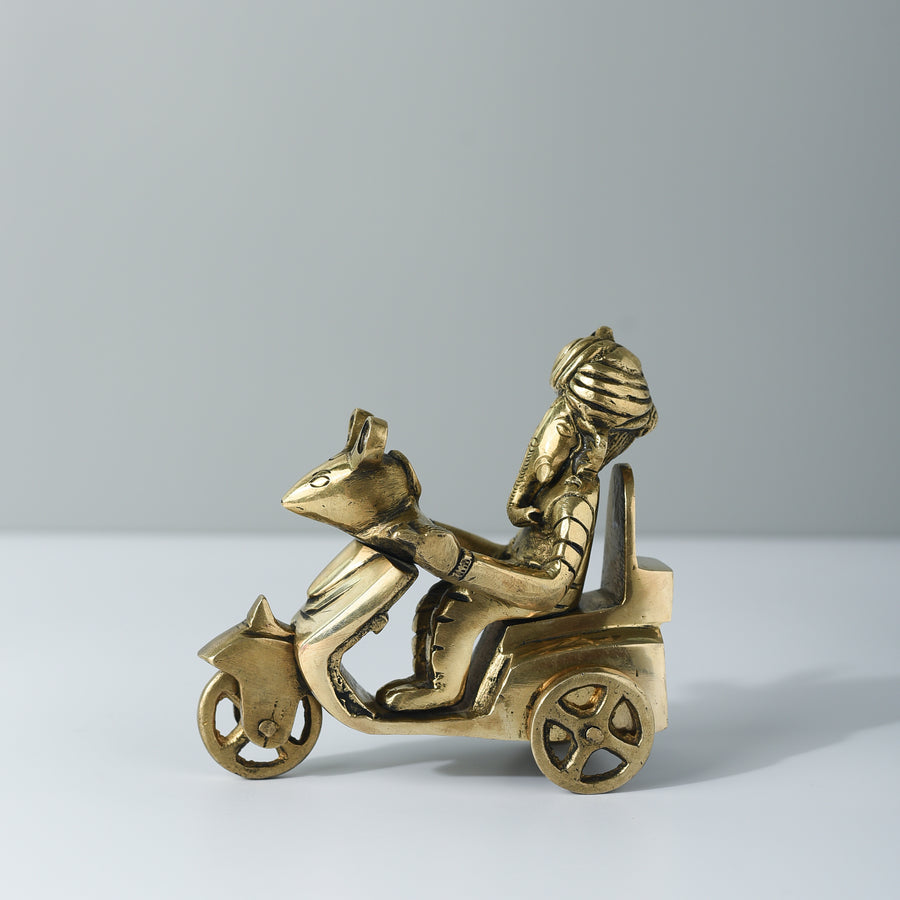 Samskara Home Lord Ganesh Brass Statue