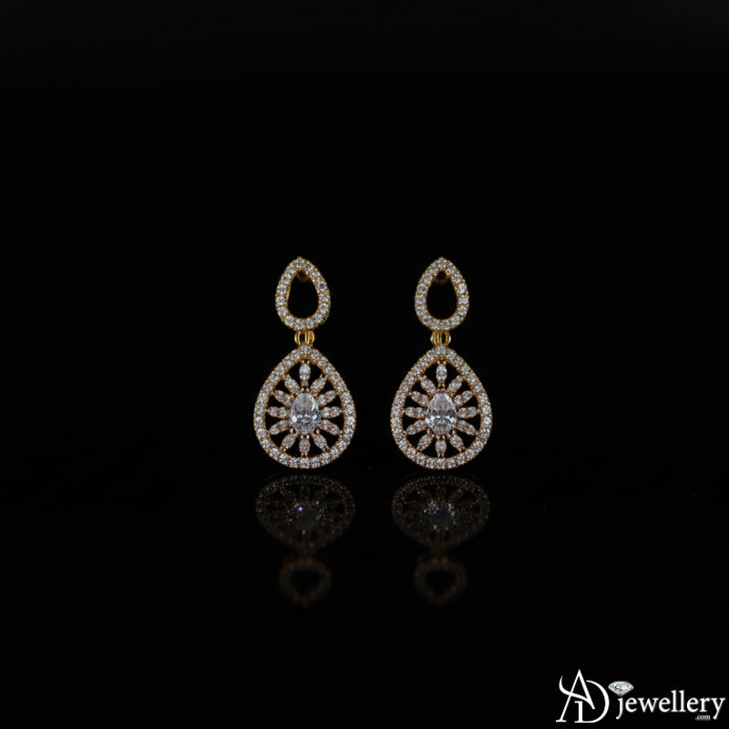 Necklace set displayed elegantly on a model
