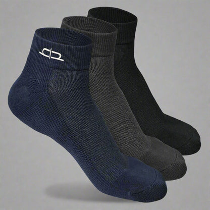 Heelium Bamboo Quarter Socks - 3 Pairs