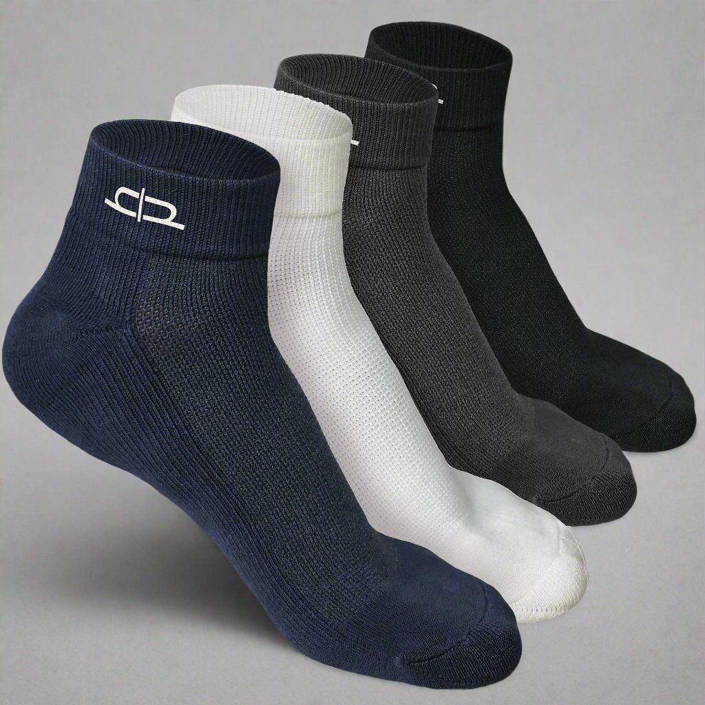 Heelium Bamboo Quarter Socks - 4 Pairs