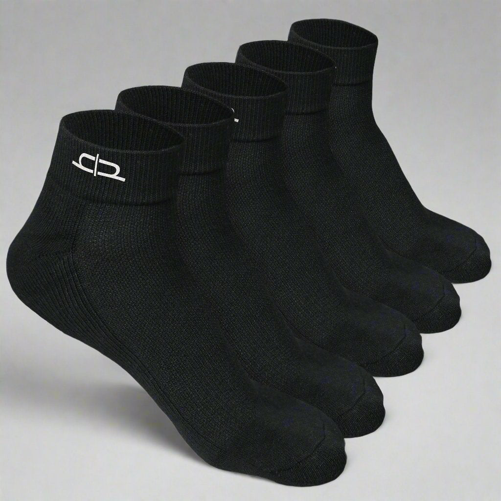 Heelium Bamboo Quarter Socks - 5 Pairs
