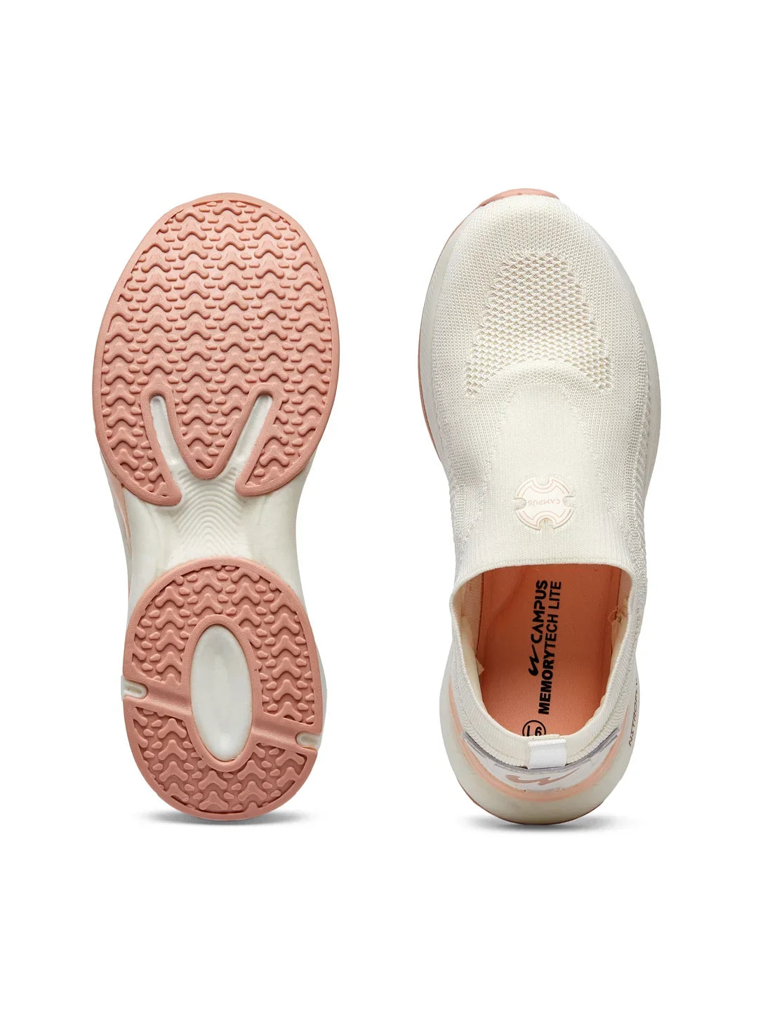Campus MADRA Off White Womens Walking Shoes