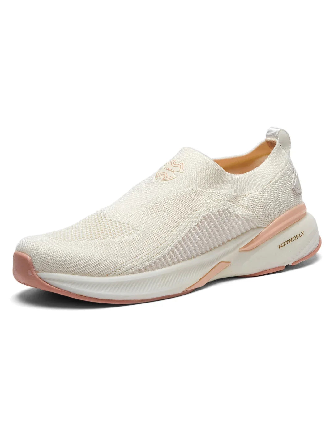 Campus MADRA Off White Womens Walking Shoes