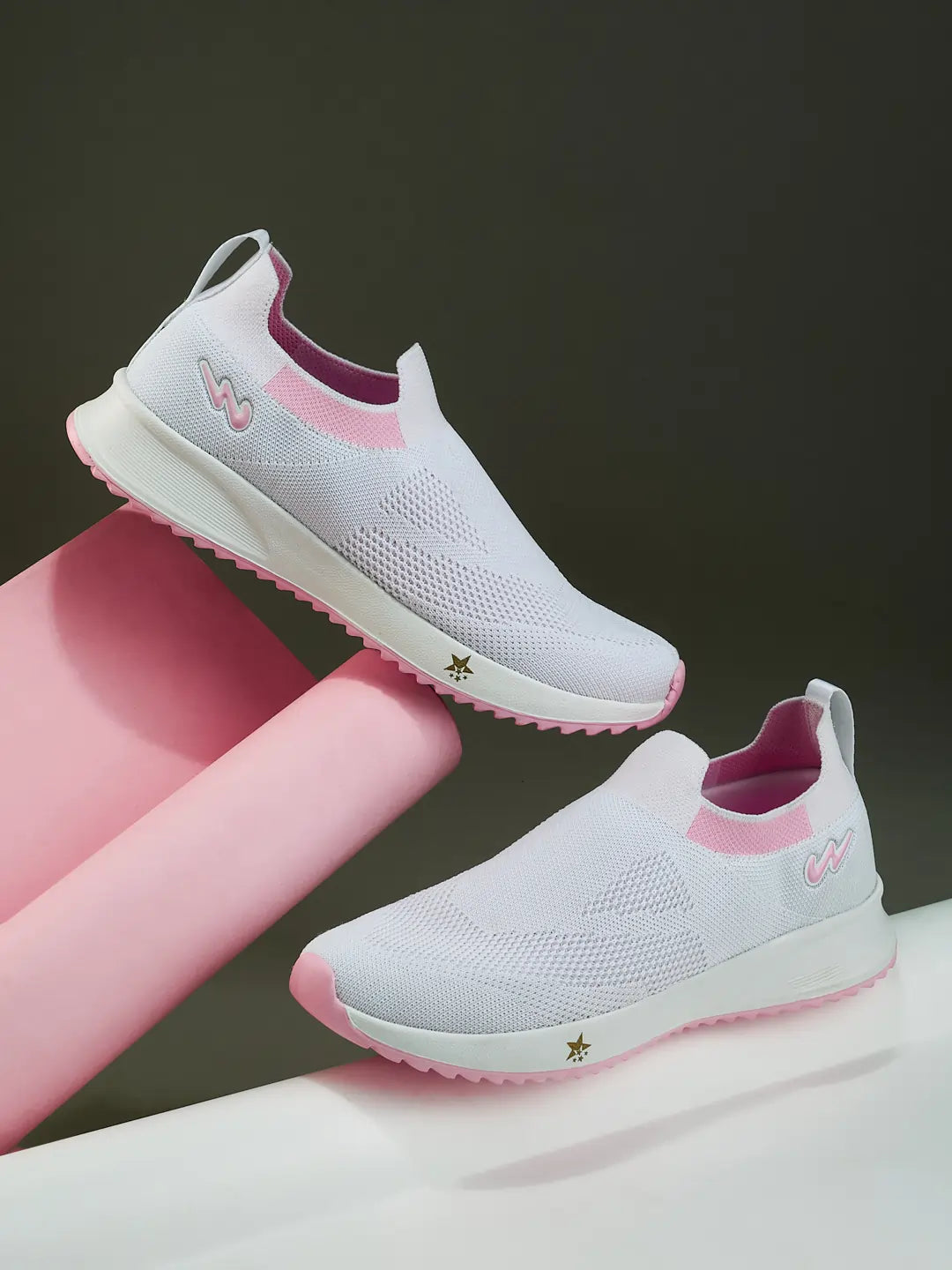 Campus MASON White Womens Walking Shoes