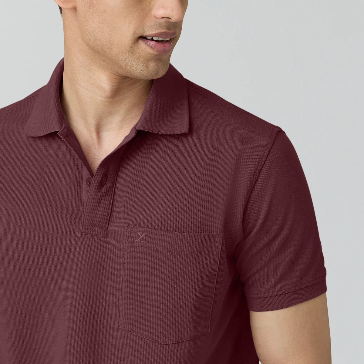 XYXX Code Polo T-shirts Merlot Maroon - view 6