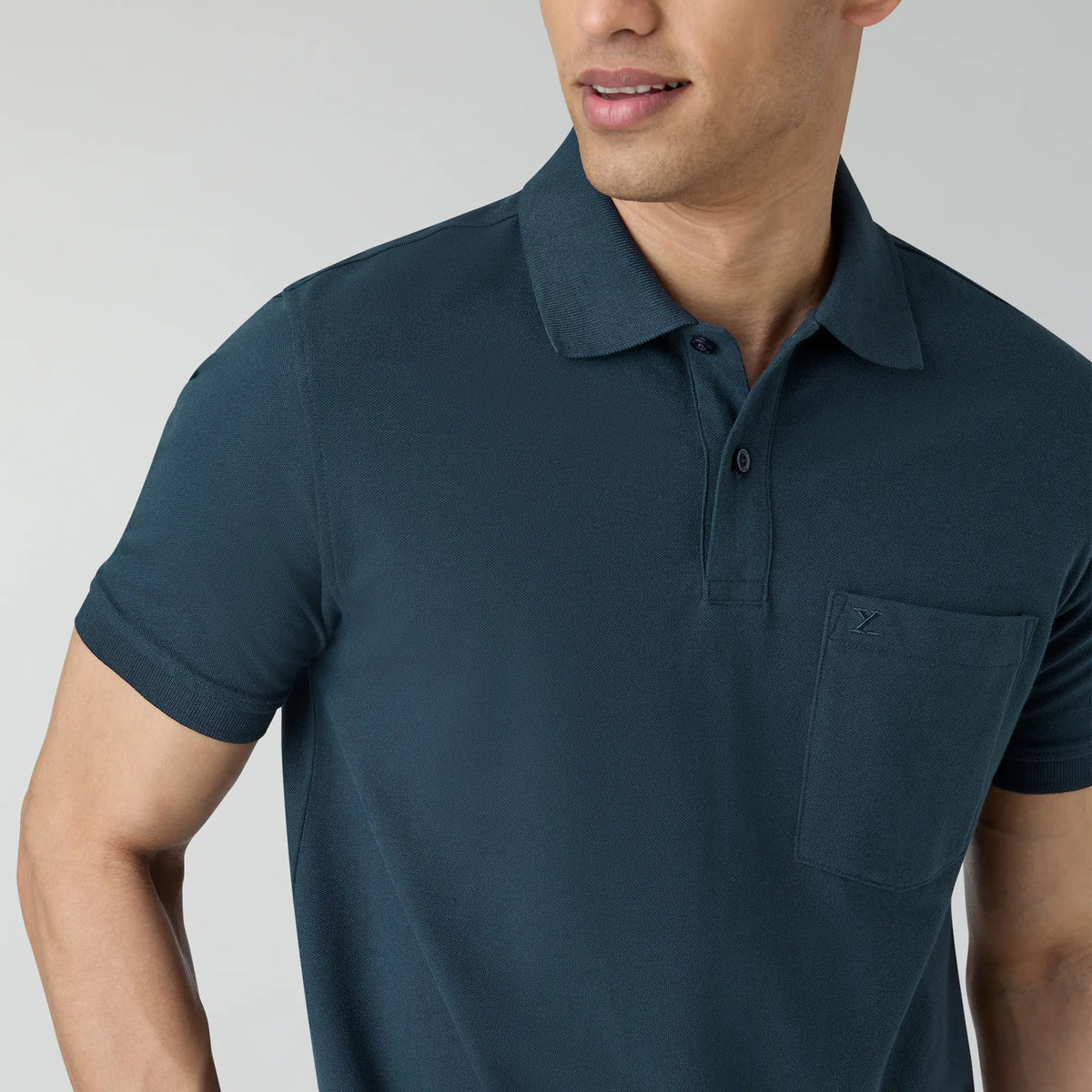 XYXX Code Polo T-shirts Isle Blue - view 6