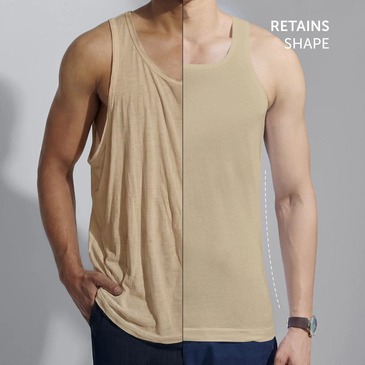XYXX Element Invisible Vests Sand Brown - view 4