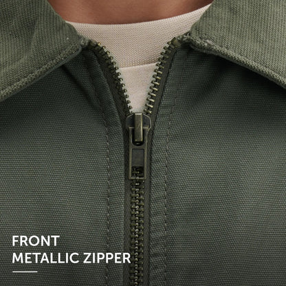 XYXX Cotton Canvas Jacket - Dusty Olive - view 4