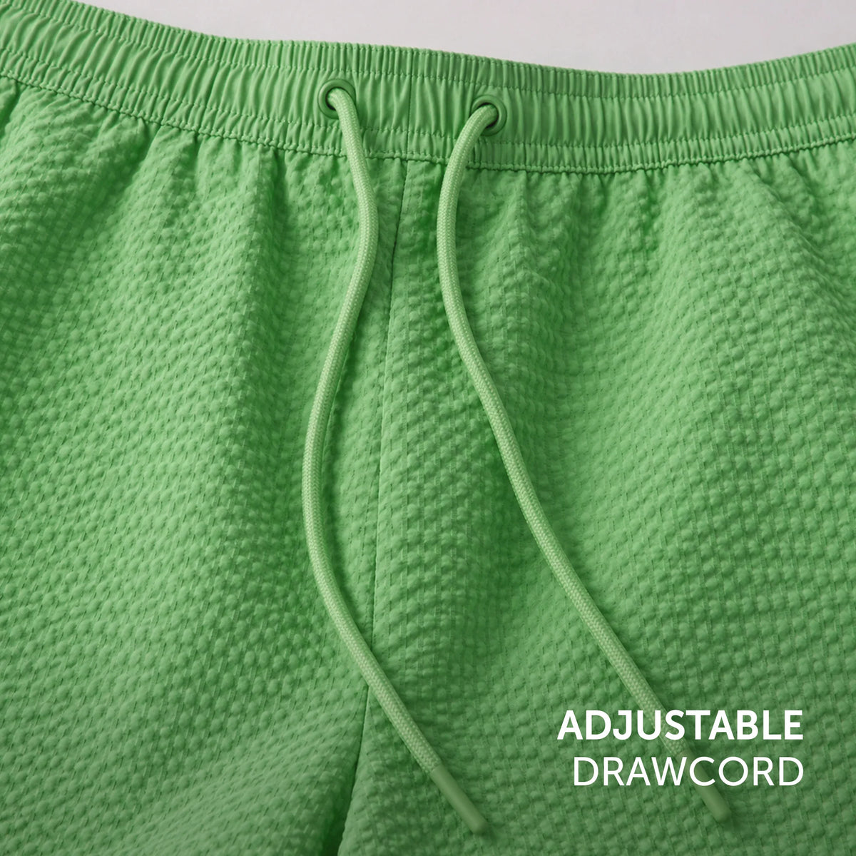 XYXX Seersucker Swim Shorts - Grass Green - view 6