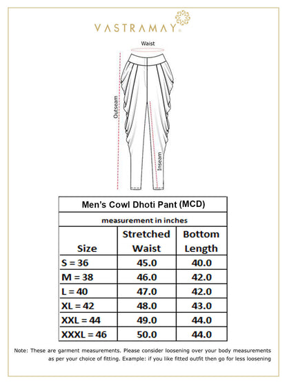 mens black solid dhoti pant 113