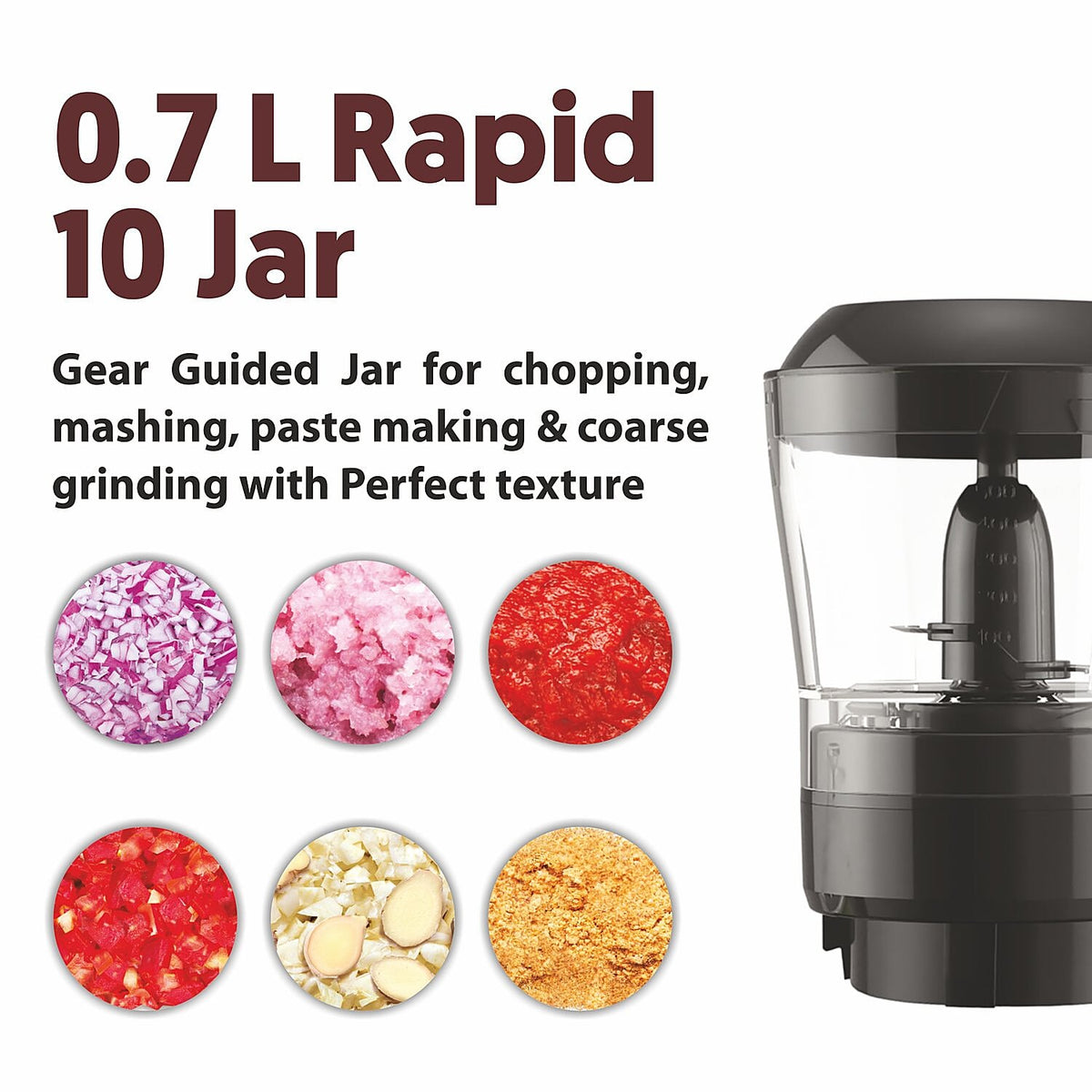 Preethi Peppy Pro Mixer Grinder - 750W - 3 Jars