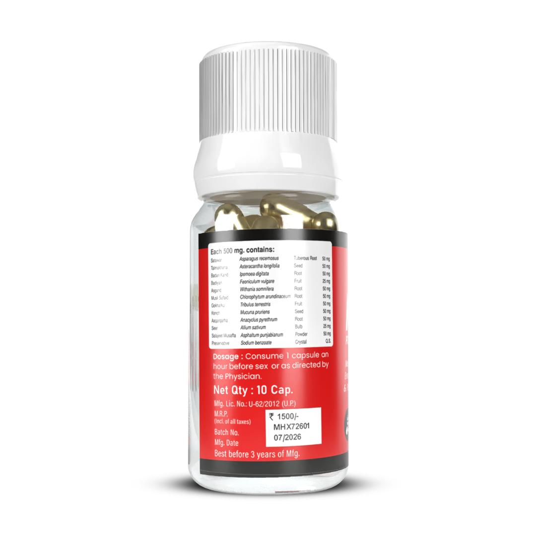 Men Herb MH XL Capsule label
