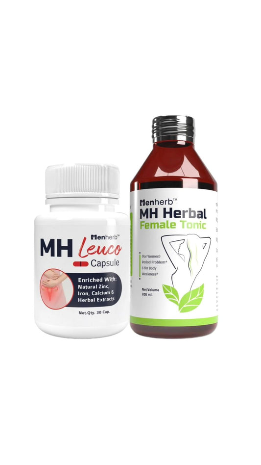 Men Herb MH Leuco and Female Tonic Combo for Womens Wellness
