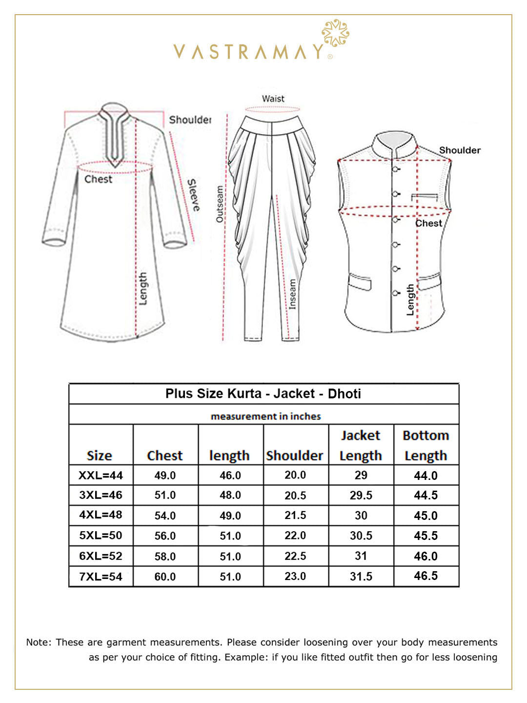 Vastramay Men's Plus Size Blue Zari Weaved Nehru Jacket With Kurta Dhoti set - PUSHMYCART
