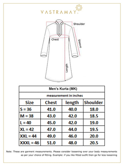vastramay mens yellow georgette embellished kurta