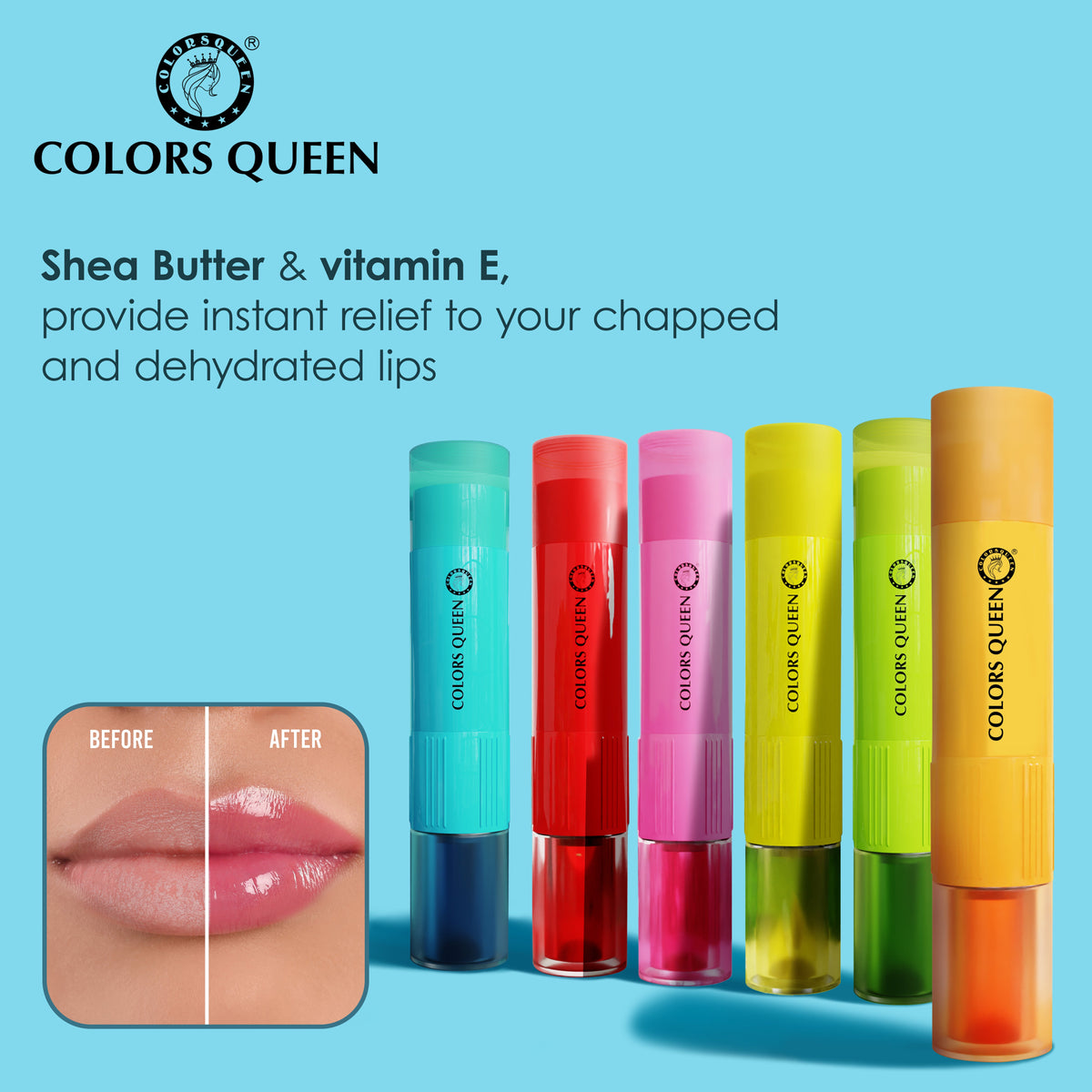 Colors Queen Lip Oil & Balm Duo for Soft & Smooth Lips