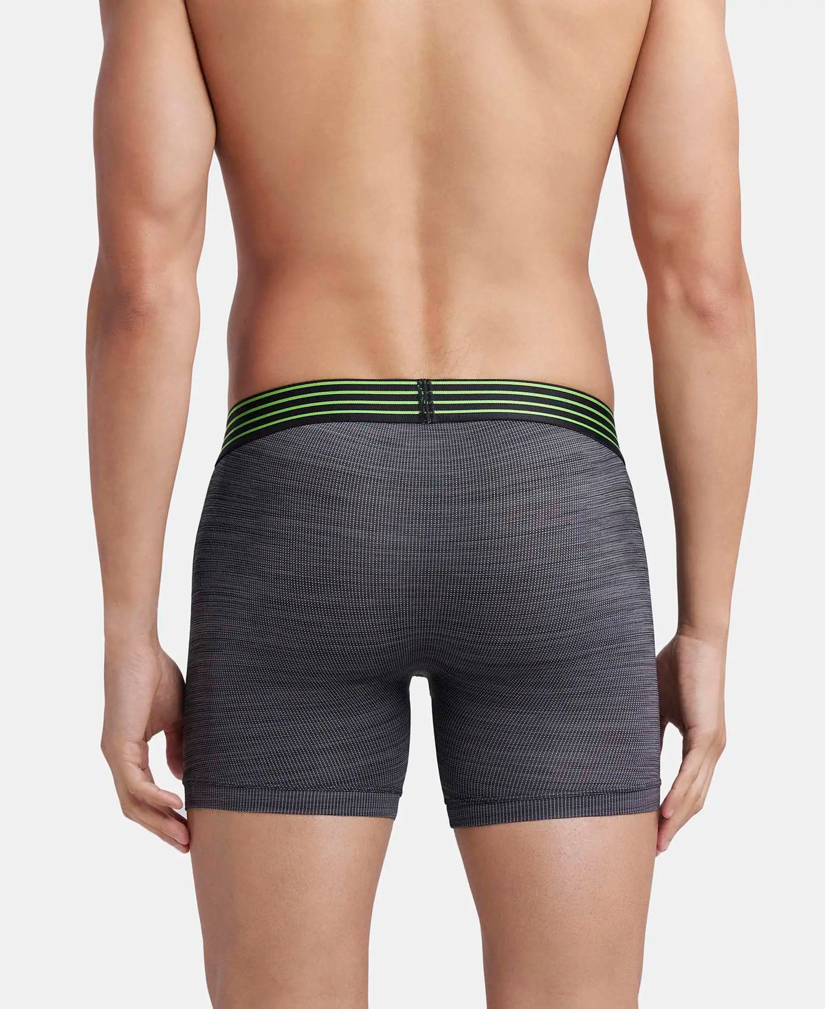 microfiber mesh elastane performance boxer brief with staydry technology black mm06