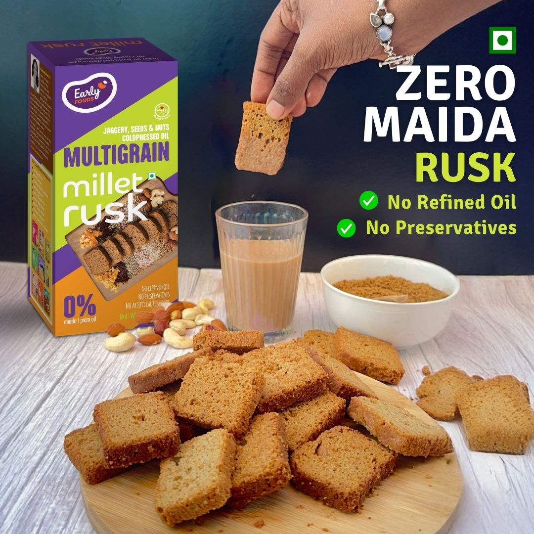 Early Foods Chota Pack Multigrain Millet Rusk