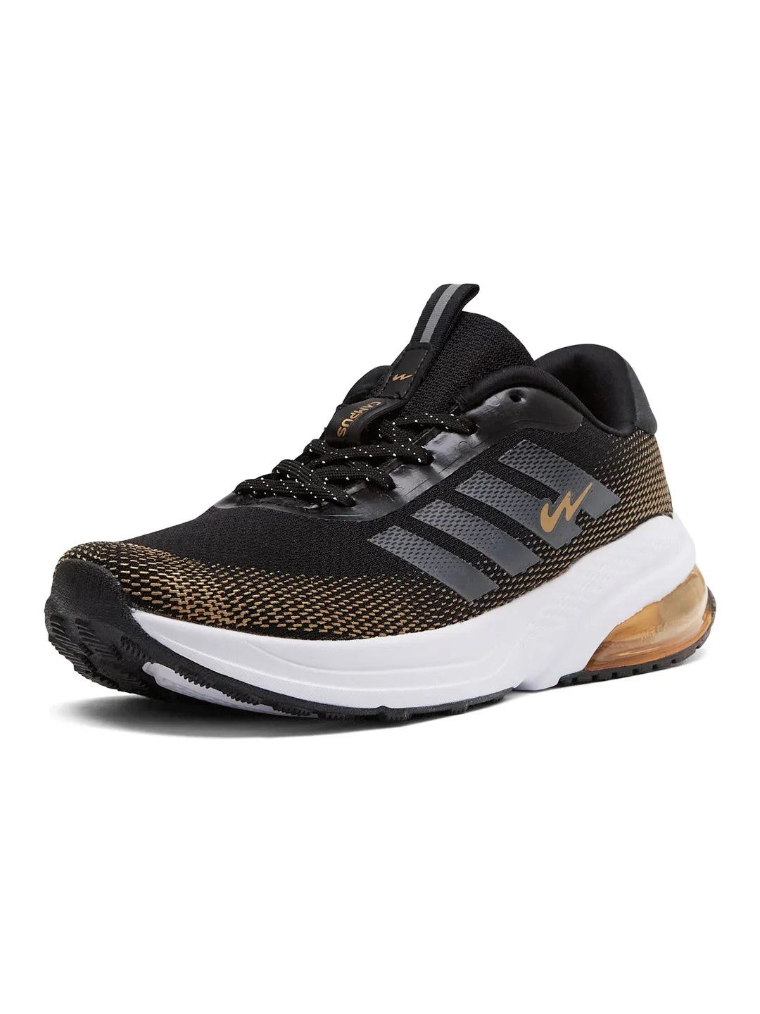 Campus MOLAR Black Mens Running Shoes