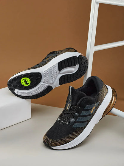 Campus MOLAR Black Mens Running Shoes
