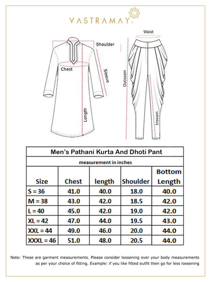 mens black cotton blend pathani suit set151