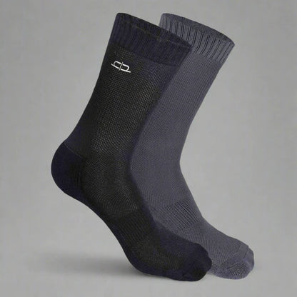 Heelium Bamboo Men Crew Socks (Solids) - 2 Pairs