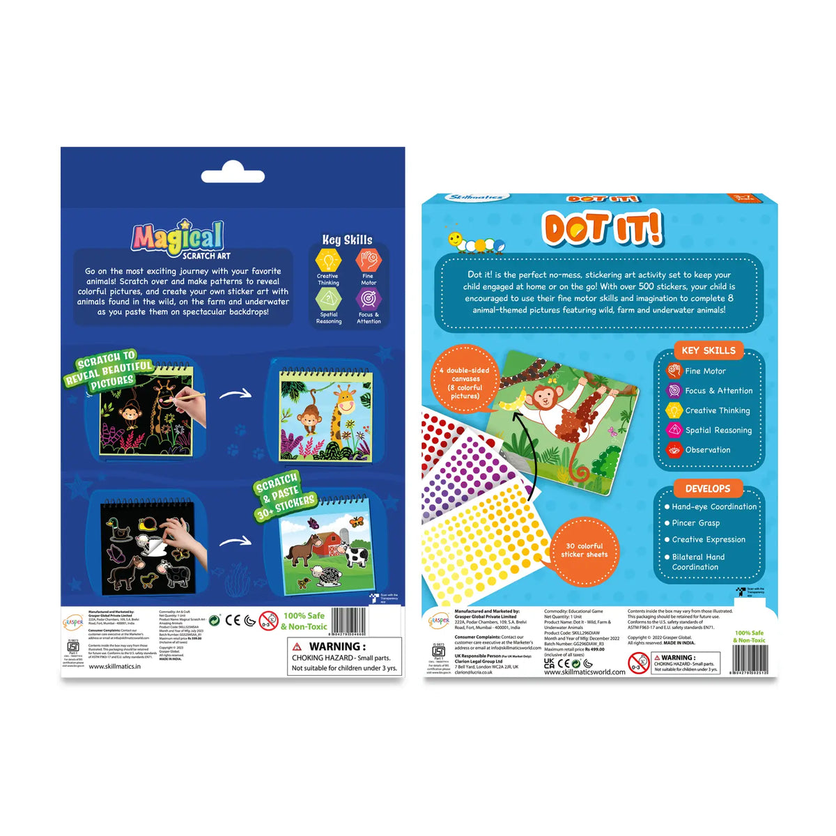 Skillmatics Animal Lovers Art Set Ages 3 to 8