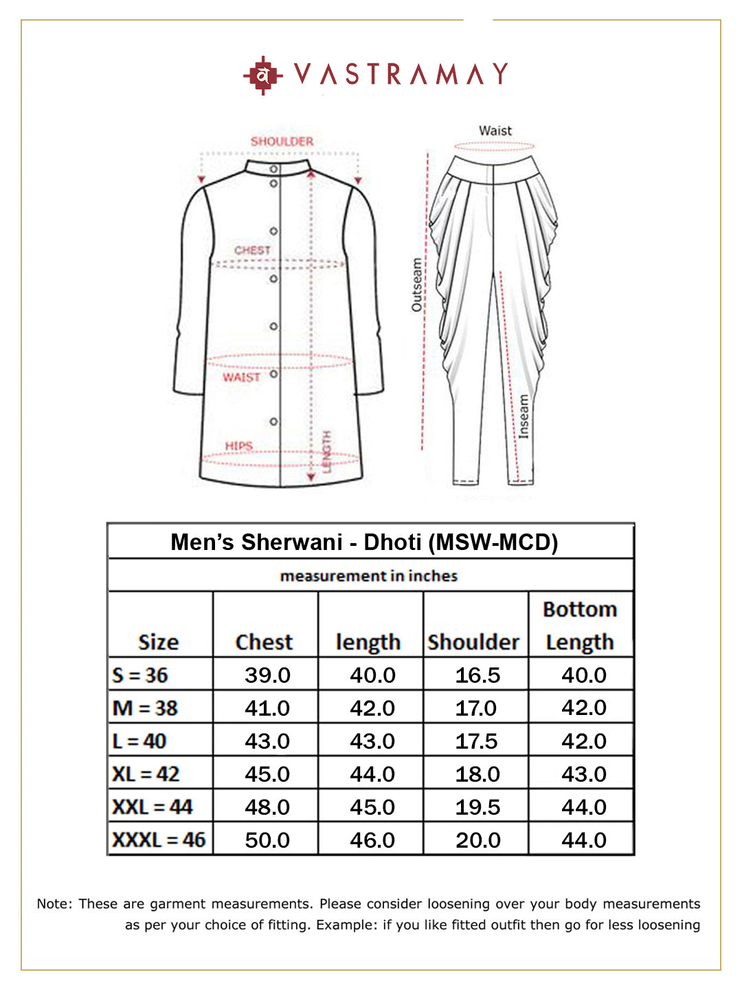 Vastramay Men's White And Gold Cotton Blend Sherwani Set - PUSHMYCART