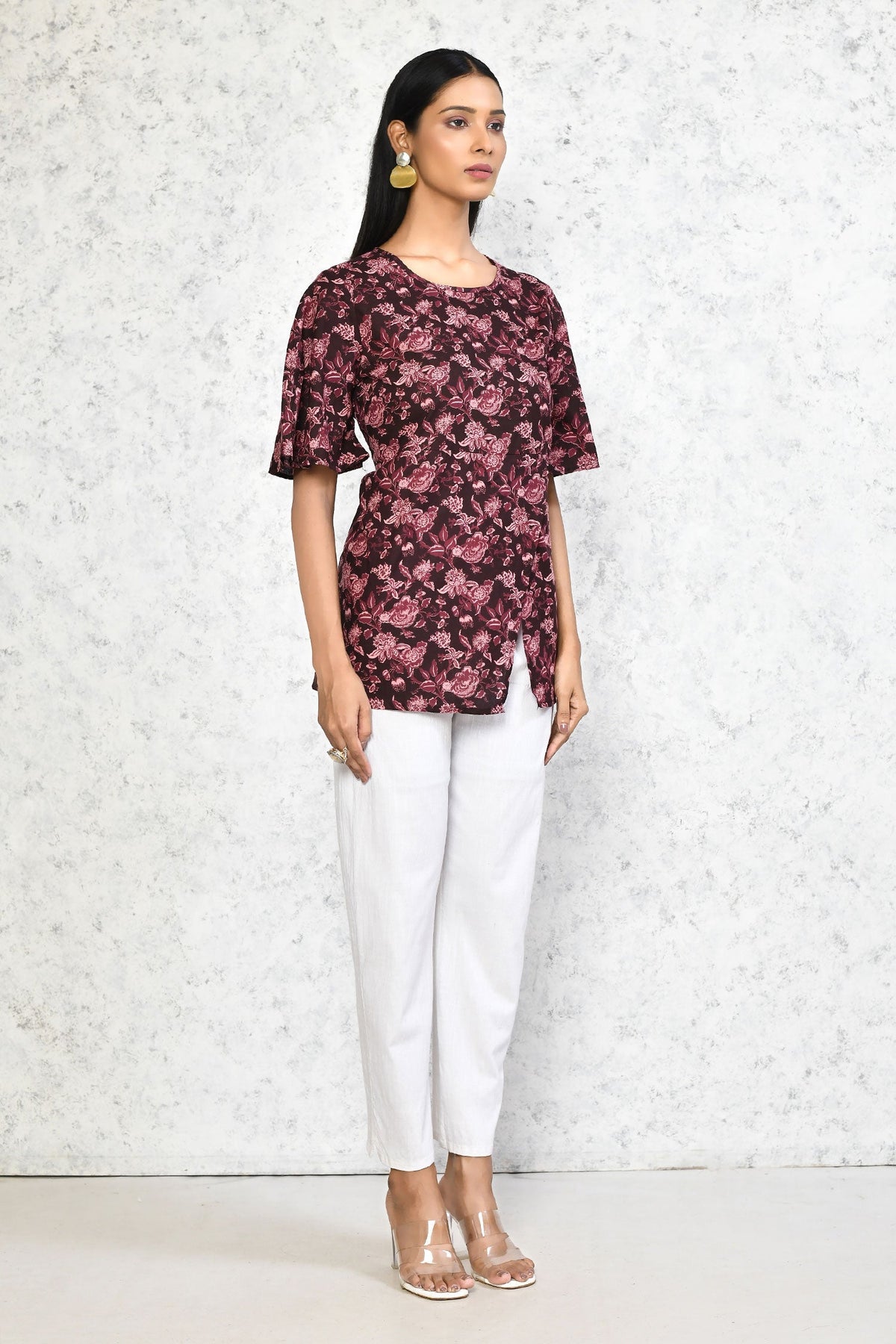 Miravan Womens Cotton Floral Print Straight Kurti - view 9