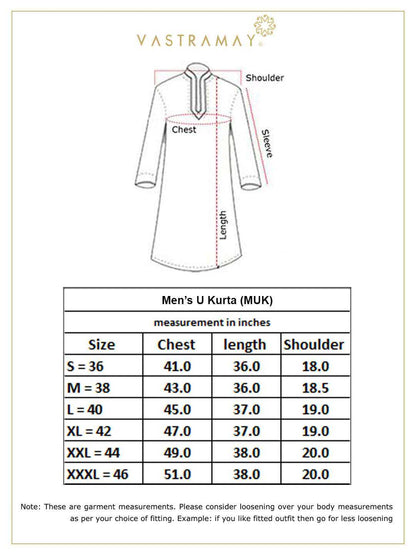 vastramay mens black silk blend curved hem kurta