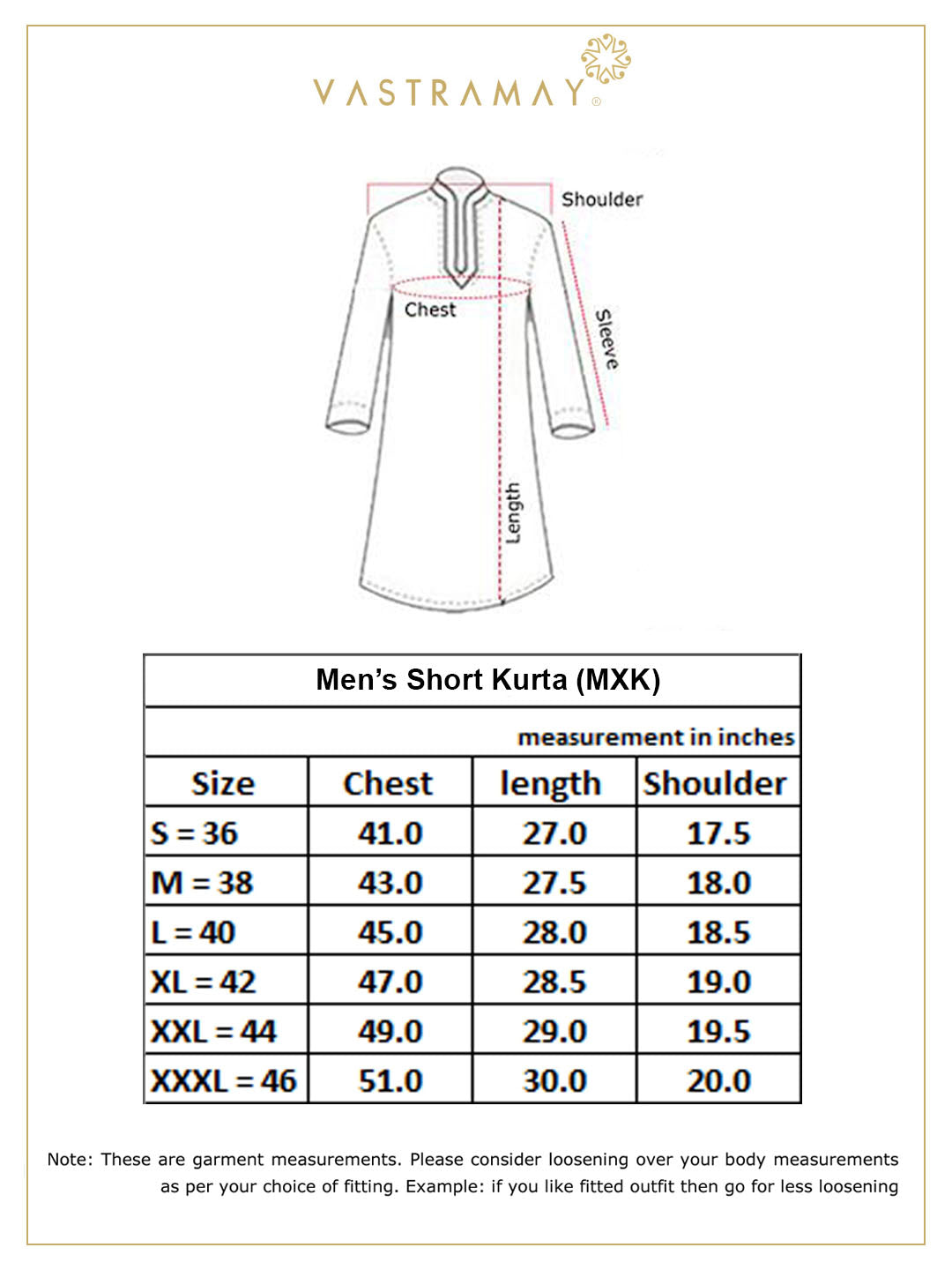 VASTRAMAY Men's Blue Cotton Kurta - PUSHMYCART
